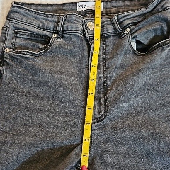 Zara Gray sun washed jeans size 26 X 29 - Picture 9 of 10
